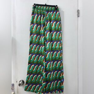 NEW ZARA GEOMETRIC PRINT TROUSERS PANTS. SMALL.